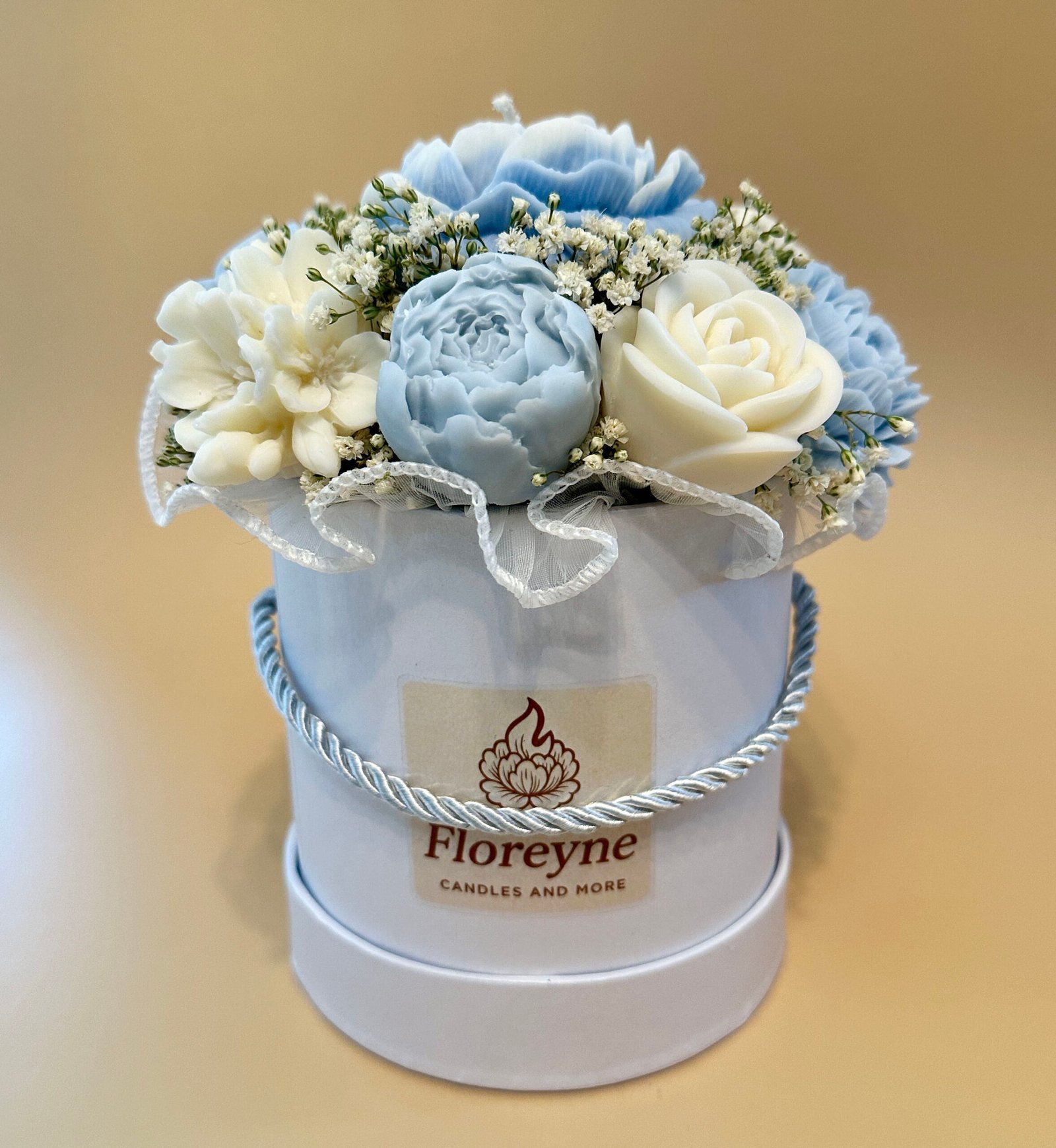 błękitny candle flower box rozmiar s na zamówienie błękitny candle flower box rozmiar s na zamówienie