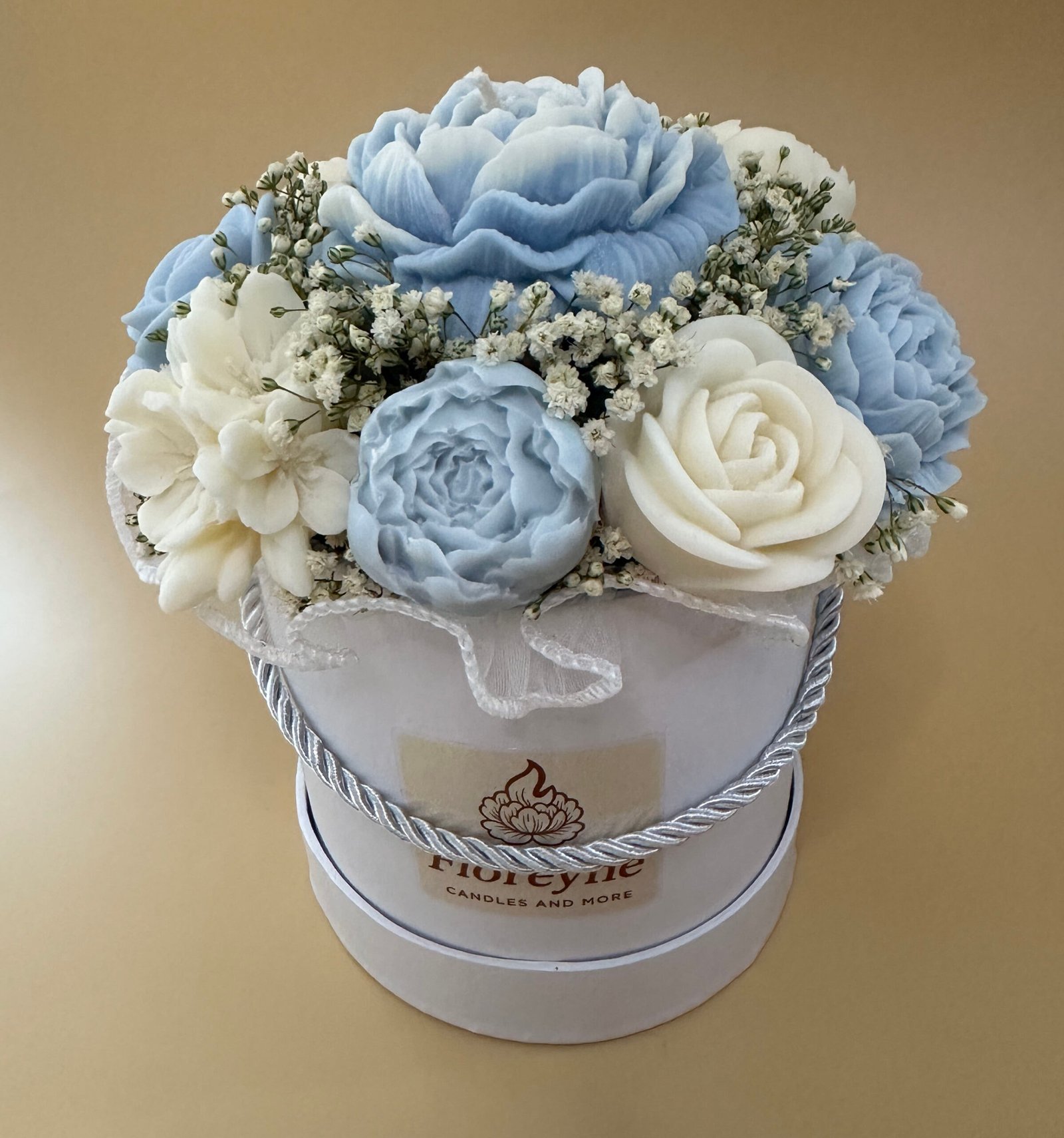 błękitny candle flower box rozmiar s na zamówienie błękitny candle flower box rozmiar s na zamówienie