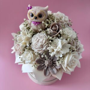 candle flower box zakończenie roku szkolnego rozmiar m – na zamówienie