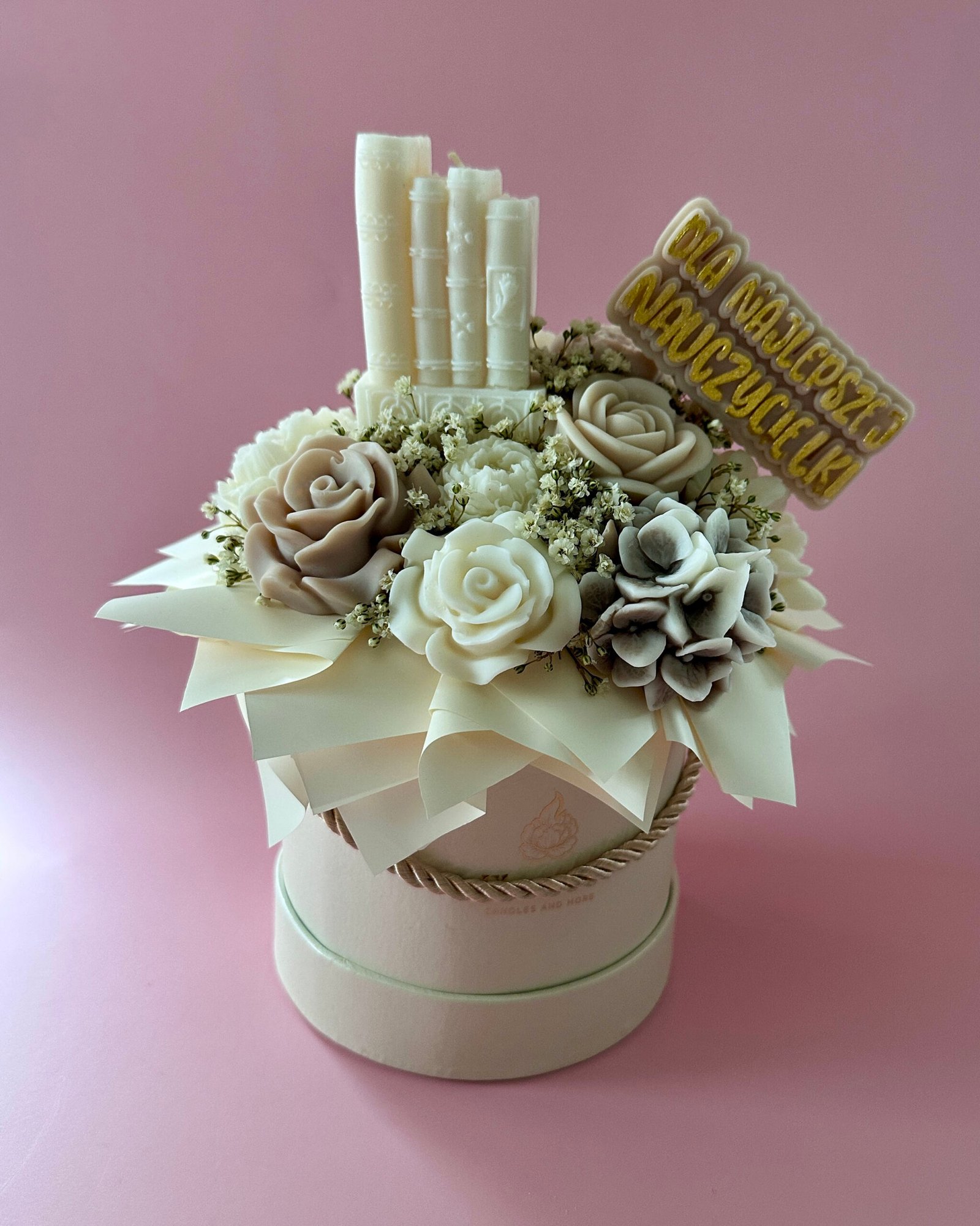 candle flower box zakończenie roku szkolnego rozmiar mini – na zamówienie candle flower box zakończenie roku szkolnego rozmiar mini – na zamówienie